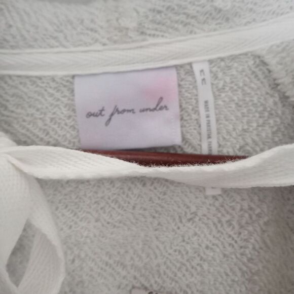 NWT Urban Outfitters Out From Under Koa Open Draped Grey Hoodie Size M - Picture 6 of 6